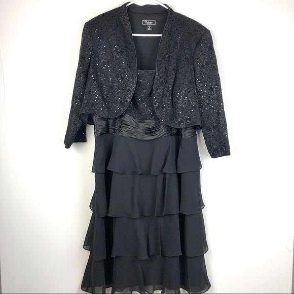 dressbarn Dresses & Skirts - Collection dressbarn Evening Ruffle Sequin Dress